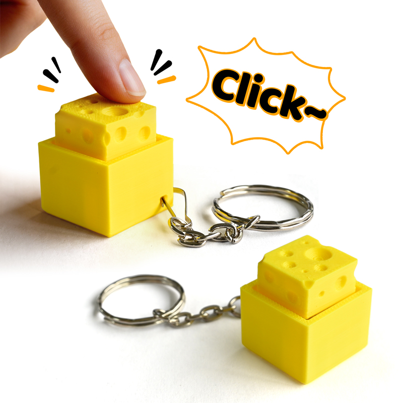 3D Printing Fidget Toys - Gantungan Kunci 3D Print Bentuk Tombol