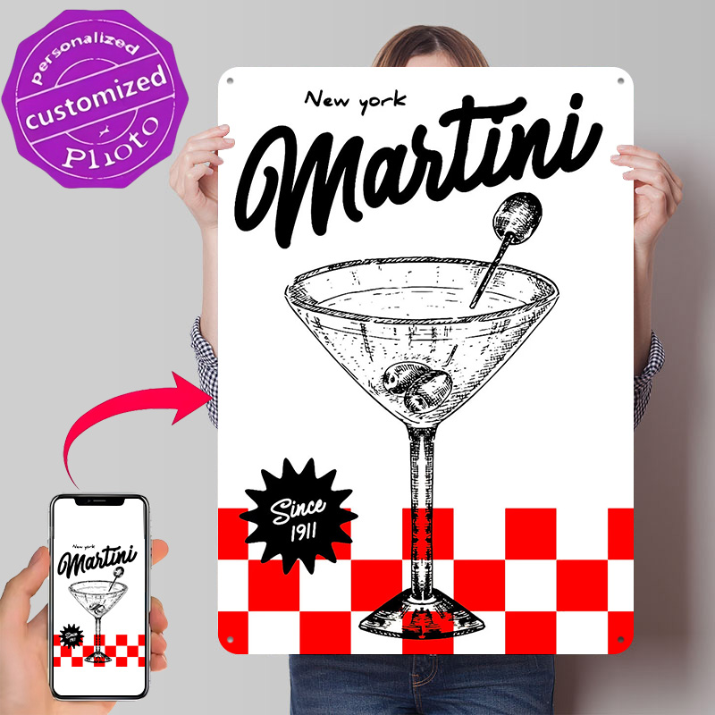 3D Printing York - Poster Vintage Martini New York Retro