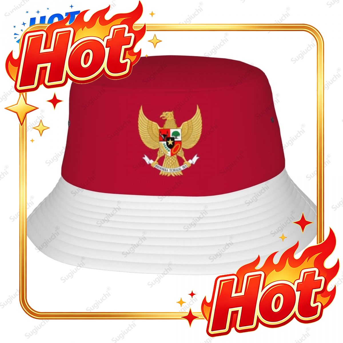 3D Printing Indonesia - Topi Kustom 2025 Indonesia Bendera 3D