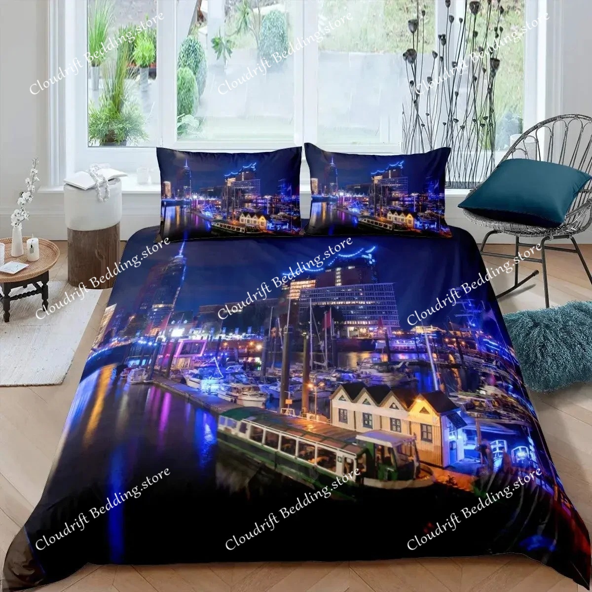 3D Printing York - Set Tempat Tidur Cetak Pemandangan Kota