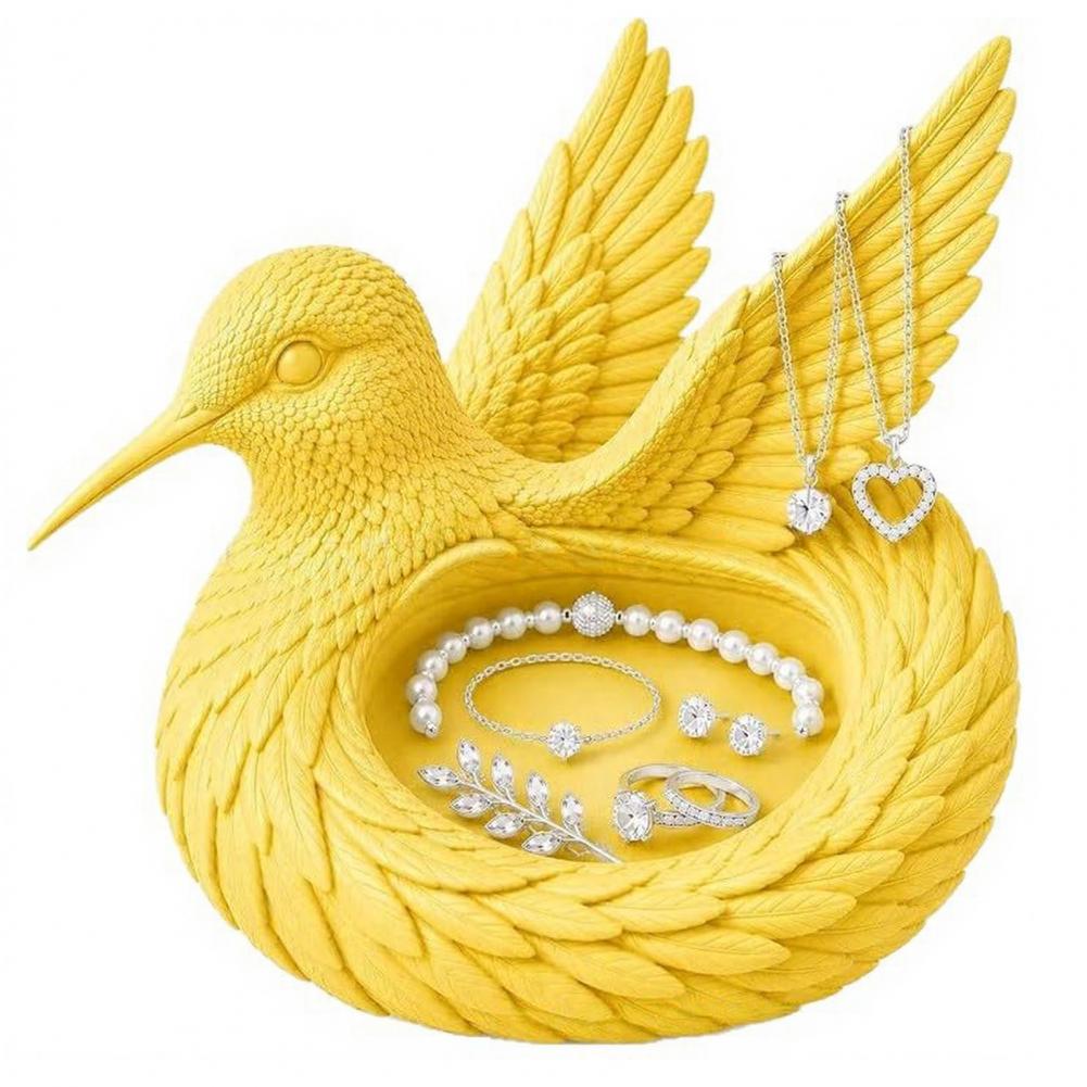 3D Printing Ring Holder - Tempat Perhiasan Dekoratif Bentuk Burung Kolibri,