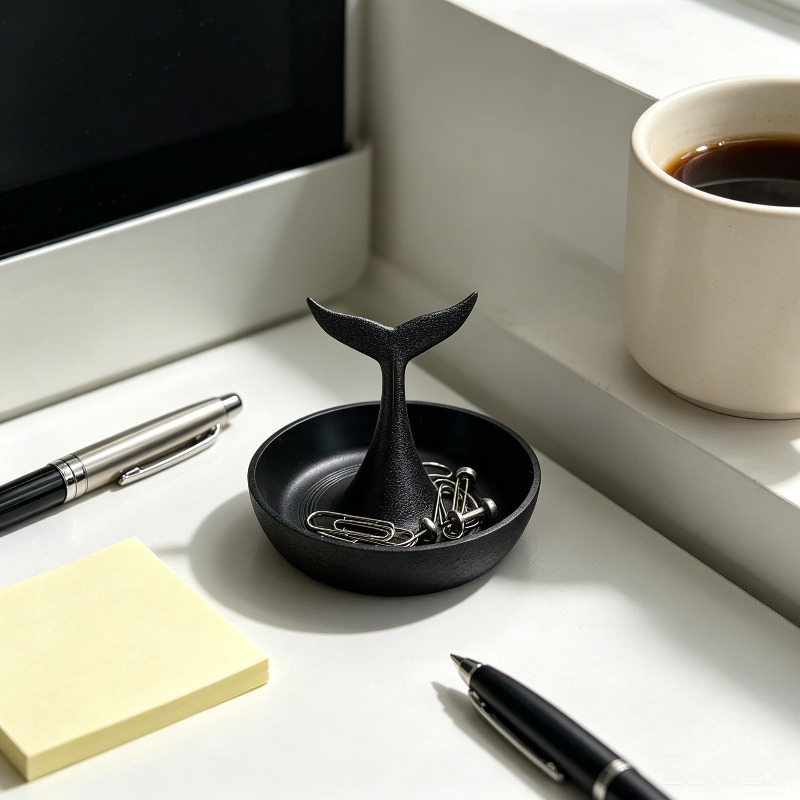 3D Printing Ring Holder - Nampan Perhiasan Ekor Paus Cetak 3D,