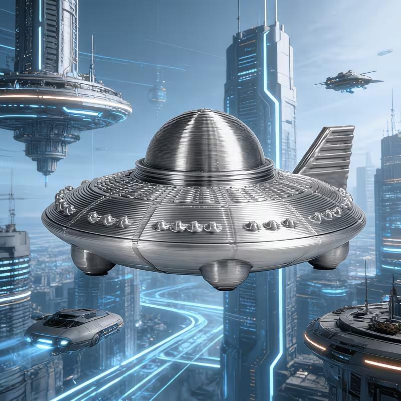 Patung UFO Cetak 3D Ornamen Pe - 3D Printing And Additive Manufacturing ulasan dan harga