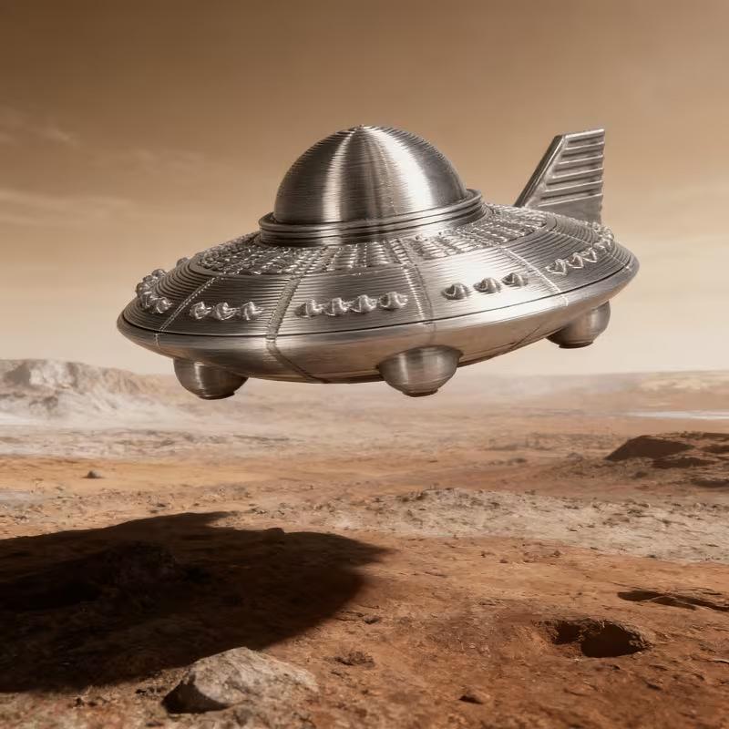Patung UFO Cetak 3D Ornamen Pe - 3D Printing And Additive Manufacturing ulasan dan harga
