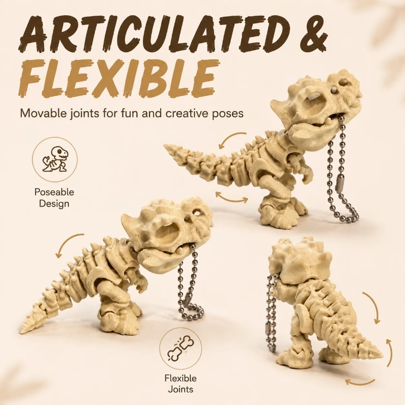 Model Kerangka Tyrannosaurus R - 3D Printing Fidget Toys ulasan dan harga