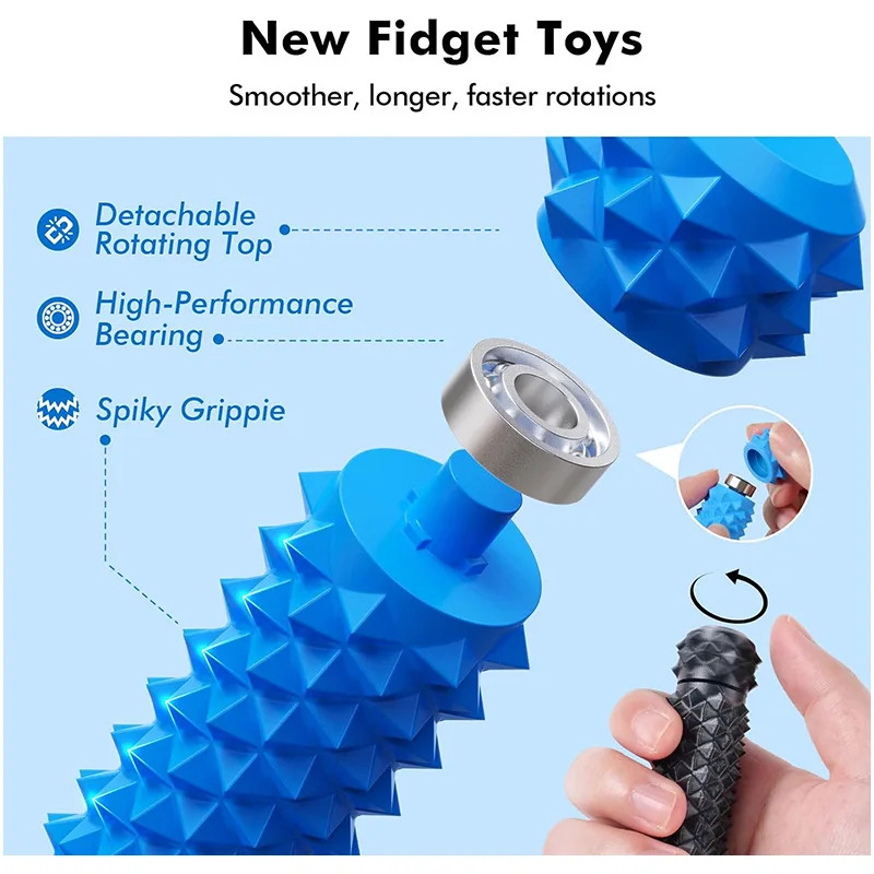 Mainan Sensorik Putar Berduri  - 3D Printing Fidget Toys ulasan dan harga