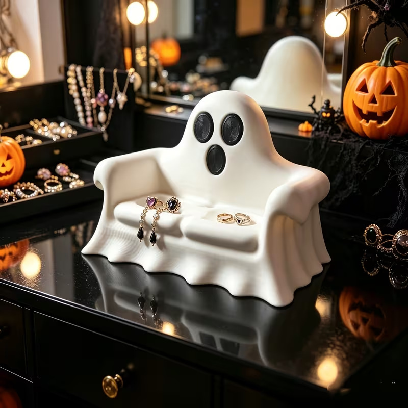 Tempat Perhiasan Hantu Cetak 3 - 3D Printing Ring Holder ulasan dan harga
