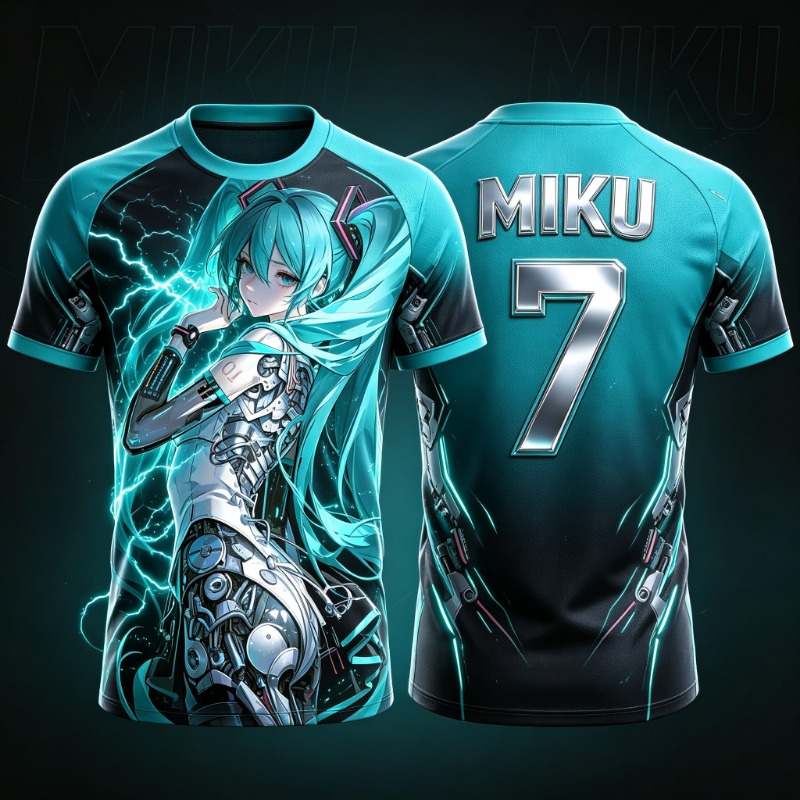 Kaos Cosplay Retro Hatsune Mik - 3D Printing Dragon ulasan dan harga