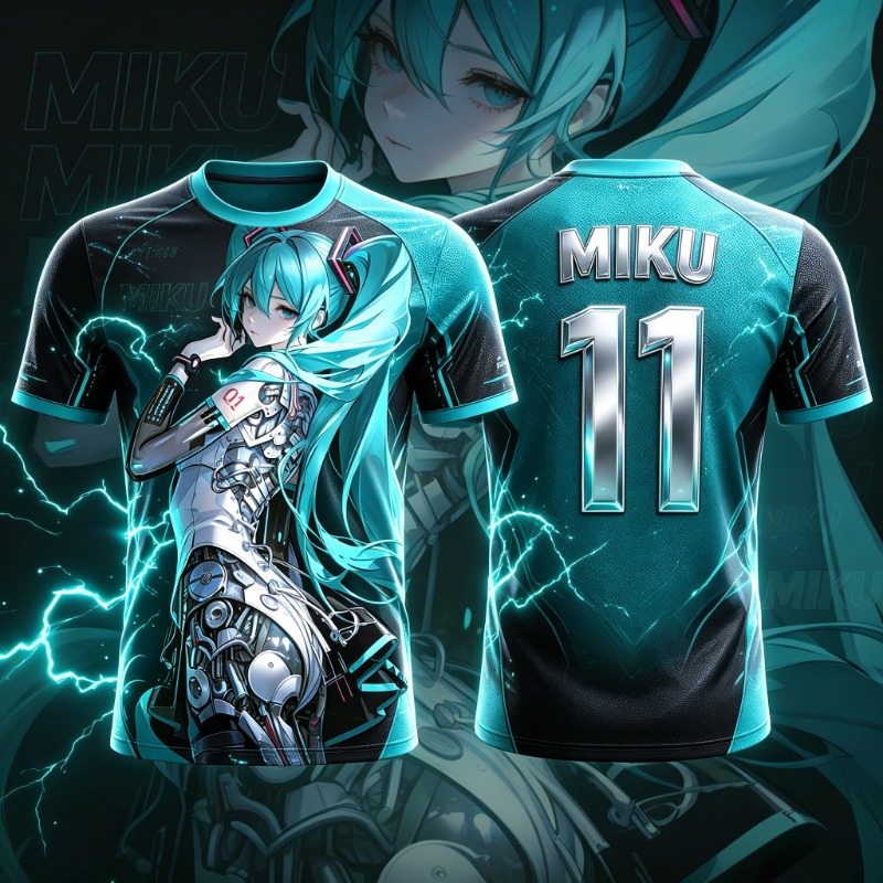 Kaos Cosplay Retro Hatsune Mik - 3D Printing Dragon ulasan dan harga