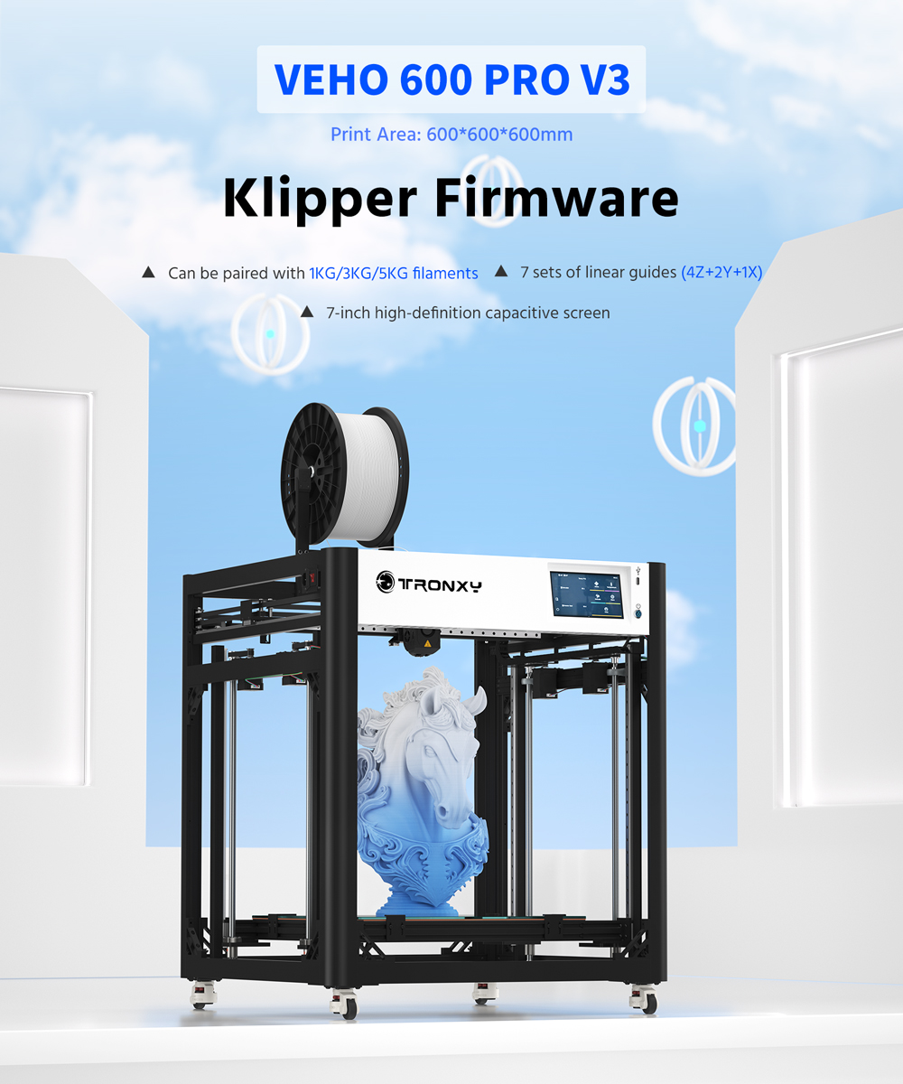 Tronxy VEHO-600 / PRO V3 Ukura - 3D Printing X Y Z Axis ulasan dan harga